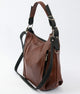Leather Crossbody Bag Top Zip Handbag - AZXCG handmade genuine leather 