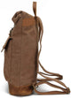 Vintage Unisex Casual Crazy Horse Skin Leather Backpack Canvas Rucksack Satchel Hiking Travel Outdoor Shouder Bag - AZXCG handmade genuine leather 