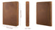 Leather Portfolio A4 Business Folder with 4 Ring Binder and Writing Pad Holder - AZXCG
