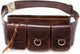 Mens Genuine Leather Fanny Pack Vintage Waist Bag - AZXCG handmade genuine leather 