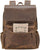 Vintage Full Grain Leather Backpack 15.6 Inch Laptop Bag Travel School Daypack - AZXCG handmade genuine leather 