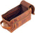 Leather Toiletry Bag For Men - Stylish And Practical - AZXCG handmade genuine leather 