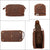 Genuine Leather Travel Toiletry Bags For Men - AZXCG handmade genuine leather 