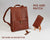Laptop Backpack Women Leather Backpack - AZXCG handmade genuine leather 