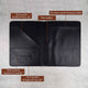 Men's portfolio with iPad case,Monogram padfolio,office folder,A4 notepad Holder,document organizer for gift,business - AZXCG handmade genuine leather 