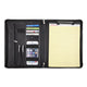 Professional Genuine Leather Portfolio with Clipboard for A4 Size Notepad - AZXCG