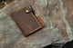 Personalized Leather Field Notes Case Wallet / Mens Leather Pocket Notebook Case Cover - AZXCG