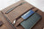 Leather Portfoio with Clipboard, Letter Size/A4 Notepad Padfolio, Business Resume Presentation Folder - AZXCG handmade genuine leather 