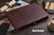 Leather Portfolio with 3 Ring Binder, Personalization Padfolio for Letter Size/A4 Notepad - AZXCG handmade genuine leather 