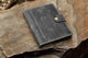 Personalized Vintage Gray Leather Travel Journal with Ring Binder A5 Travel Notebook Organizer - AZXCG