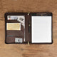 Zippered Leather Portfolio for Macbook Ipad Made with Crazy Horse Leather - azxcgleather