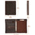 Handmade Crazy Horse Leather Portfolio A4 Size Notepad 3 Ring Binder & Clipboard - AZXCG