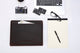 Personalized Crazy Horse Leather iPad Case Portfolio with A4 Size Writing Pad Holder - AZXCG