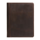 Handmade Crazy Horse Leather Portfolio with Notepad Holder for Left or Right Handed - AZXCG