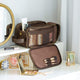 Toiletry Bag for Men or Women - Dopp Kit For Travel.  - AZXCG handmade genuine leather 