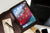 Handmade Crazy Horse Leather Portfolio iPad Pro Padfolio A4 Letter Size Writing Pad Holder & handle - AZXCG