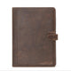 Retro Crazy Horse Leather Padfolio iPad 10.5 11 Cover Multi-function Leather Case - AZXCG