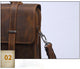 Vintage Crazy Horse Lenther Men's 14" Laptop Briefcase Bags - AZXCG