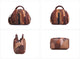 Hot Selling  Leather Women Retro Tote Bag Sheep Skin Contrast One Shoulder Handbag - AZXCG