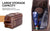 Genuine Buffalo Leather Unisex Toiletry Bag Travel Dopp Kit - AZXCG handmade genuine leather 