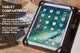 Personalized Crazy Horse Leather iPad Case Portfolio with A4 Size Writing Pad Holder - AZXCG