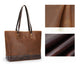 Women Handmade Leather Large Capacity Handbags - AZXCG