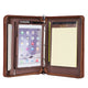 Genuine Leather Portfolio A5 Size Business Organizer with iPad Case for Left or Right Handed - AZXCG