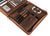 Handmade Crazy Horse Leather Portfolio Padfolio with A5 Size Notepad Holder - AZXCG