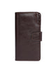 Handmade Men's Leather Long Style Multi Car Holders Wallet - AZXCG