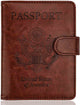 Passport Holder Cover Case RFID Passport Travel Wallet - AZXCG handmade genuine leather 