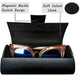 Leather Glasses Case Hard Shell，Eyeglass and Sunglass Case for Men - AZXCG handmade genuine leather 
