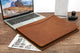 Handmade Genuine Leather Portfolio with Clipboard for A4/Letter Size Notepad - AZXCG