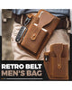 Retro Belt Waist Men's Bag - azxcgleather