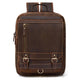 Vintage Crazy Horse Leather Laptop Backpack Bag Casual Travel Backpack - AZXCG handmade genuine leather 