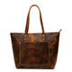 Ladies Vintage Tote Crazy Horse Leather large capacity sling bag - azxcgleather