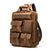 Crazy horse leather tactical business backpack - AZXCG handmade genuine leather 