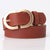 Ladies' leisure Leather belt - AZXCG handmade genuine leather 