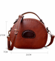 Vintage Brown Genuine Leather Top Handle Bag for Women - azxcgleather