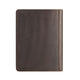 Vintage Crazy Horse Leather Portfolio with Notepad Holder for Left or Right Handed Men Women - AZXCG