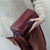 Ladies Retro Forest Cylinder Small Bag Zipper One Shoulder Messenger Bag - AZXCG handmade genuine leather 