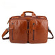 Retro Leather Men's Genuine Leather Multifunctional Shoulder/Portable Business Bag - AZXCG