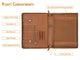 Custom Handmade Leather Portfolio/Padfolio for Ipad/Tablet with Zipper-AZXCG