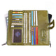 Vintage Fashion Leather Ladies Wallet Mobile Phone Change Clutch Wallet - AZXCG
