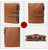 Retro Genuine Leather Zippered Wallet For Men - AZXCG