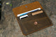 Personalized vintage Distressed Leather cover organizer for New iPad 9.7 / New iPad Pro 10.5 leather case portfolio - azxcgleather