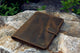 Vintage distressed leather iPad stand cover for 2020 new iPad Pro 11 12.9 Leather iPad organizer case for iPad Air 4 3 10.5 9.7 - azxcgleather