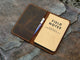 Personalized leather cover for pocket size field notes notebook / slim minimal field notes leather case cover - AZXCG handmade genuine leather 