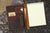 Distressed Leather large legal pad document portfolio writing case / vintage refillable leather organizer notebook cover case - AZXCG handmade genuine leather 