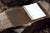 leather 2 inch 3 ring presentation binder portfolio organizer , vintage leather notepad document folder hard cover letter size - AZXCG handmade genuine leather 