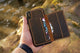Personalized leather iPhone 11 Pro Max wallet case with card holder , slim leather iPhone X XR XS Max card wallet - azxcgleather